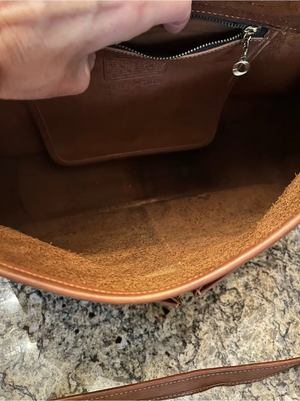 1980’s Coach 8101 British Tan Double Pocket Courier Messenger Bag
